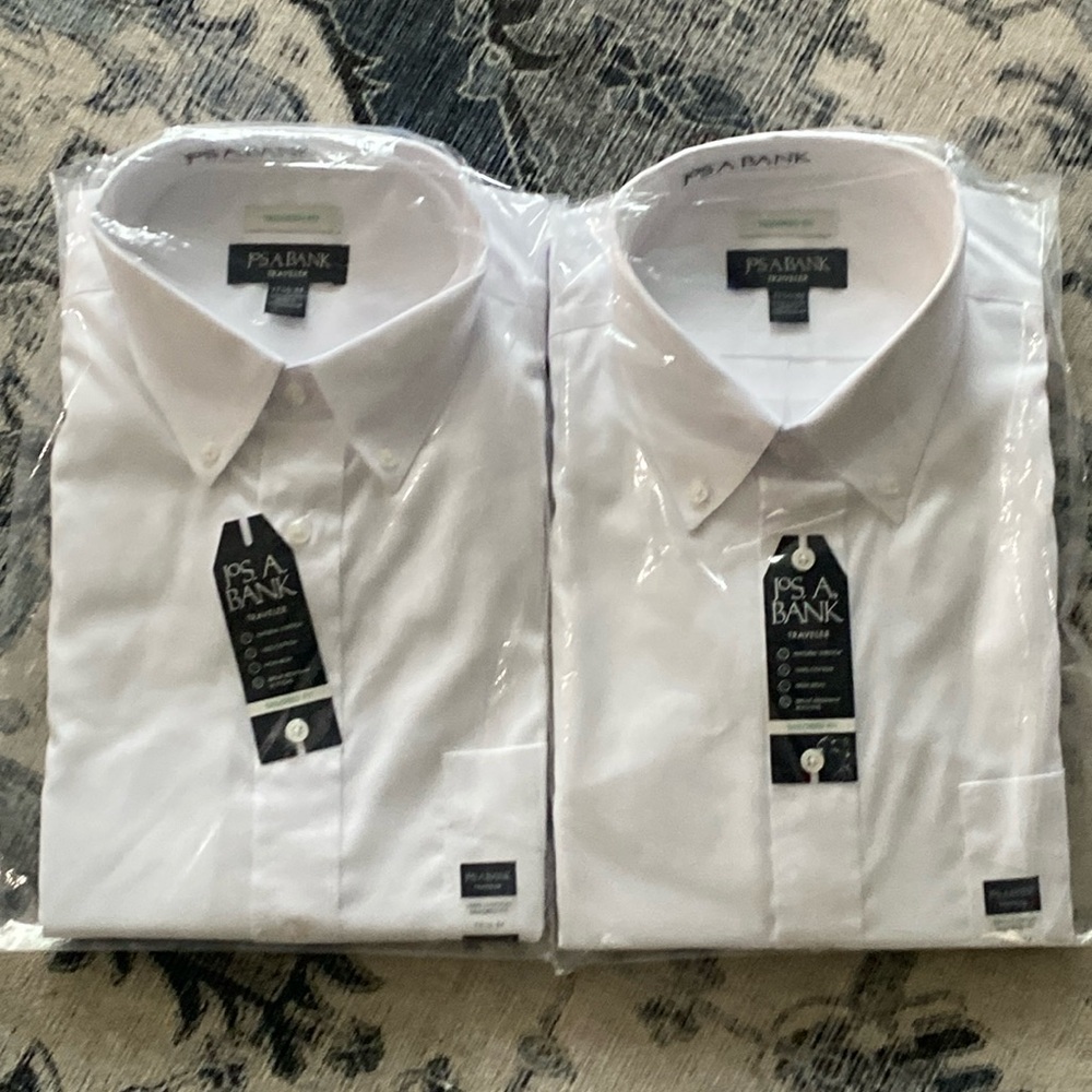 Jos. A. Bank Traveler Collection Tailored Fit Button-Down Collar Dress Shirts